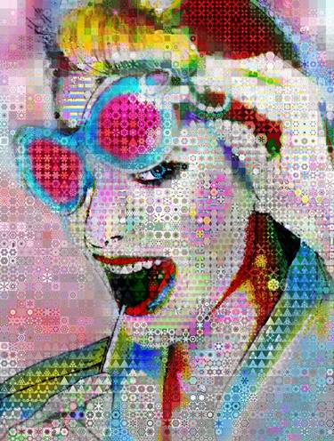 Original Pop Art Celebrity Collage by John Lijo Bluefish