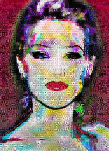 Original Pop Art Celebrity Collage by John Lijo Bluefish