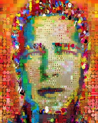 Original Pop Art Celebrity Collage by John Lijo Bluefish