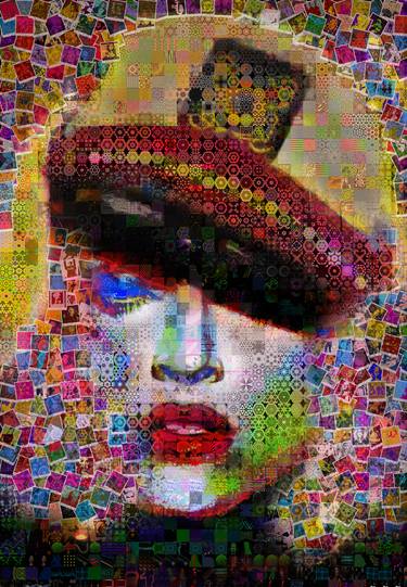 Original Pop Art Celebrity Collage by John Lijo Bluefish