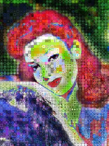 Linda Darnell abstract Collage thumb