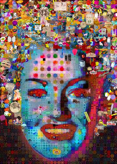 Print of Celebrity Collage by John Lijo Bluefish
