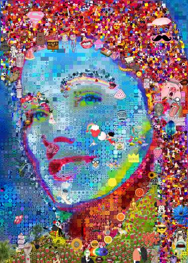 Original Pop Art Celebrity Collage by John Lijo Bluefish