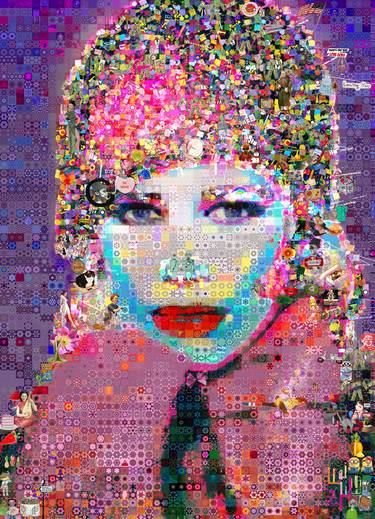 Original Pop Art Celebrity Collage by John Lijo Bluefish