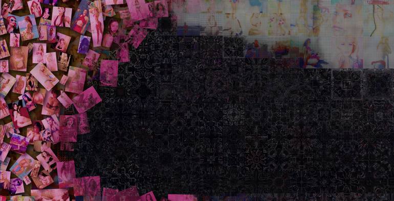 Original Pop Art Nude Collage by John Lijo Bluefish