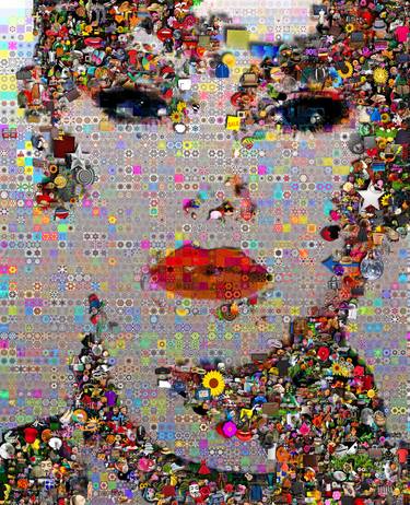 Original Pop Art Celebrity Collage by John Lijo Bluefish