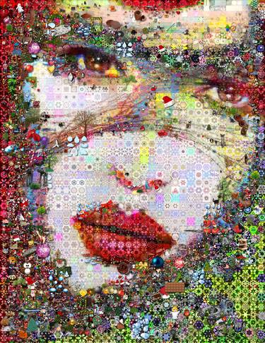 Original Abstract Celebrity Collage by John Lijo Bluefish
