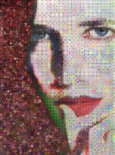 Original Abstract Expressionism Celebrity Collage by John Lijo Bluefish