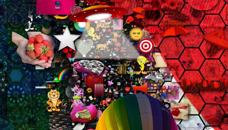 Original Portraiture People Collage by John Lijo Bluefish