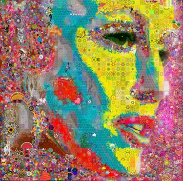 Original Pop Art Celebrity Collage by John Lijo Bluefish