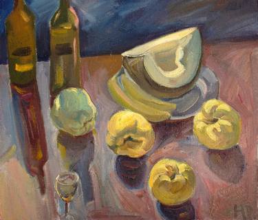 Original Expressionism Food & Drink Paintings by Collection Red