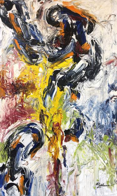 Original Abstract Expressionism Abstract Paintings by Charles Leblanc