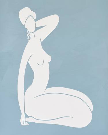 Original Abstract Nude Drawings by Liz Lever