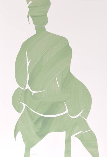Original Minimalism Nude Collage by Liz Lever