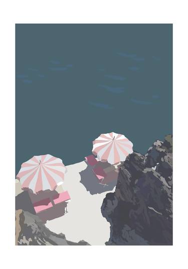 Original Pop Art Seascape Printmaking by Luka Tripkovic