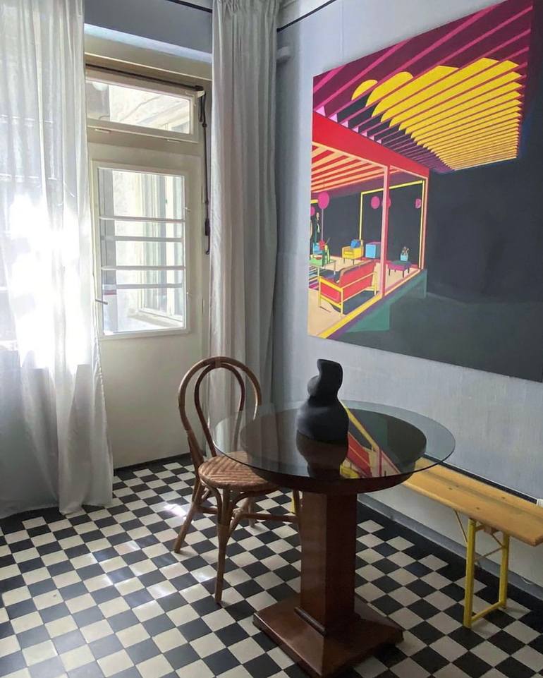Original Illustration Architecture Painting by Luka Tripkovic