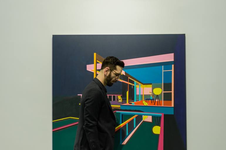 Original Illustration Architecture Painting by Luka Tripkovic