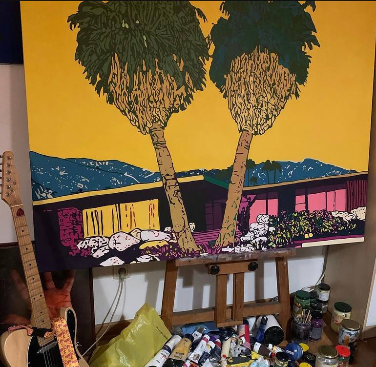 Original Expressionism Architecture Painting by Luka Tripkovic