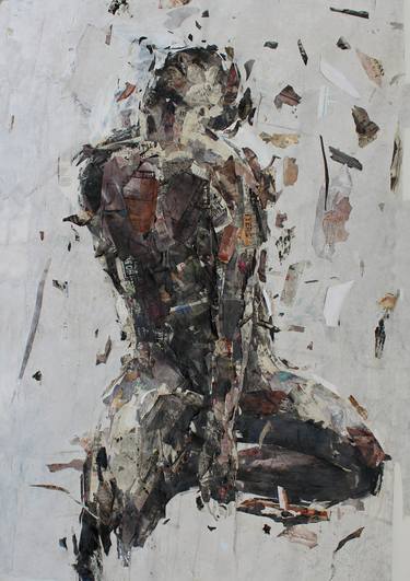 Print of Abstract Expressionism Portrait Collage by Benon Lutaaya