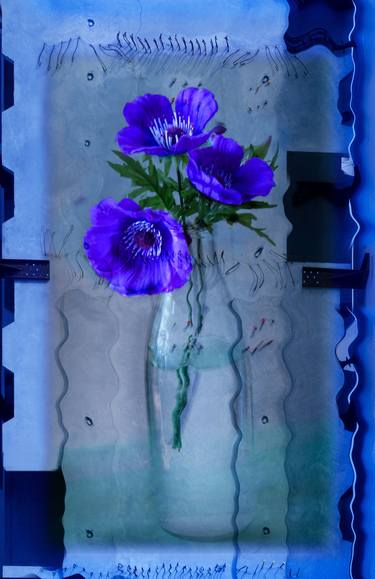 Blues in Glass Vase - Photography by LISA POWERS-Limited Edition 1 of 40 thumb