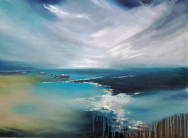 Original Abstract Expressionism Seascape Paintings by Elizabeth Williams