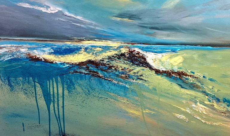 Original Abstract Expressionism Landscape Painting by Elizabeth Williams