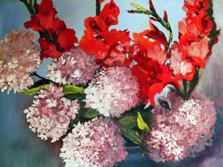 Original Impressionism Floral Painting by Elizabeth Williams