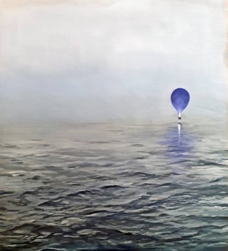 Original Seascape Painting by Elizabeth Williams | Expressionism Art on Hardboard | I LOVE THE WAY YOU DREAM