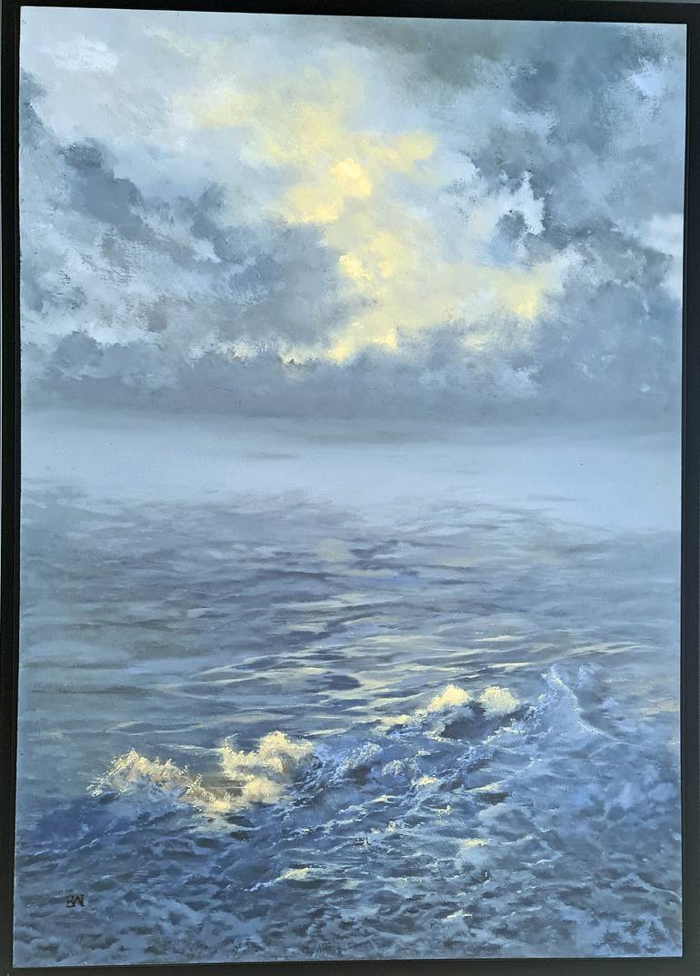 Original Expressionism Seascape Painting by Elizabeth Williams