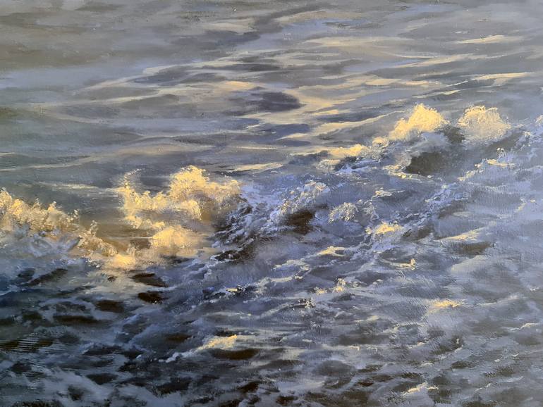Original Expressionism Seascape Painting by Elizabeth Williams