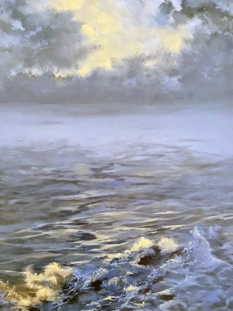 Original Expressionism Seascape Painting by Elizabeth Williams
