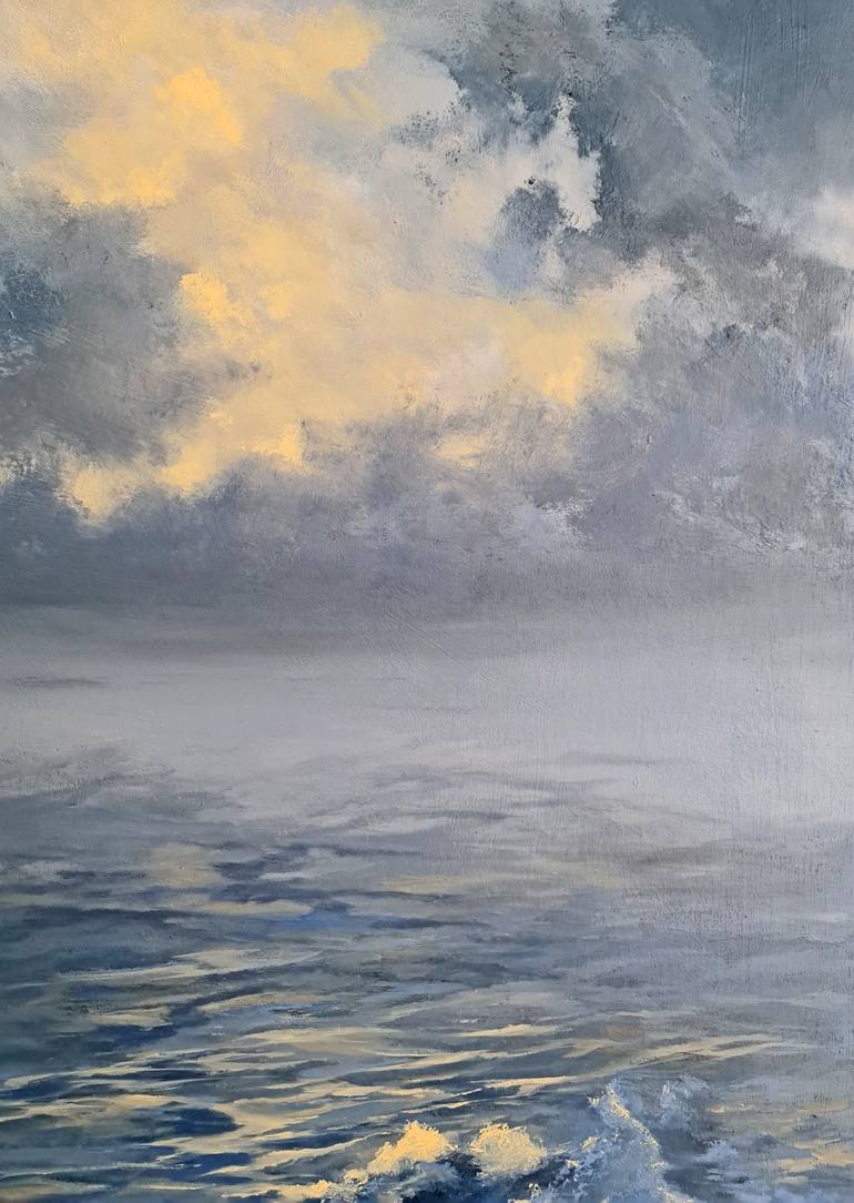 Original Expressionism Seascape Painting by Elizabeth Williams