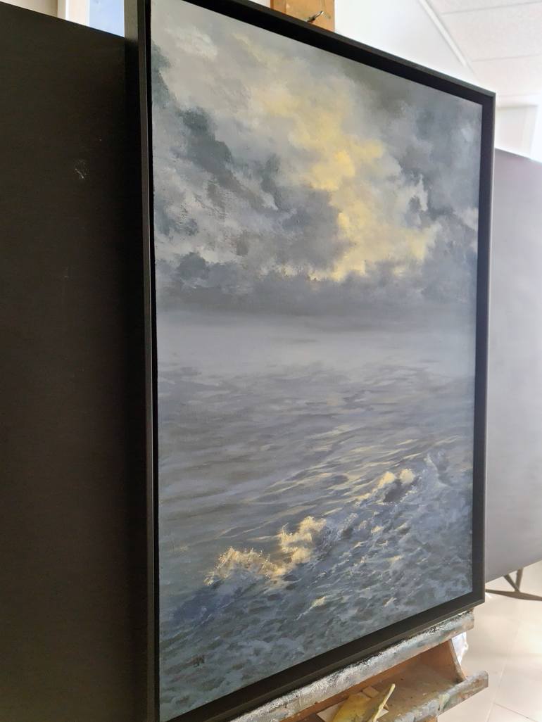 Original Expressionism Seascape Painting by Elizabeth Williams