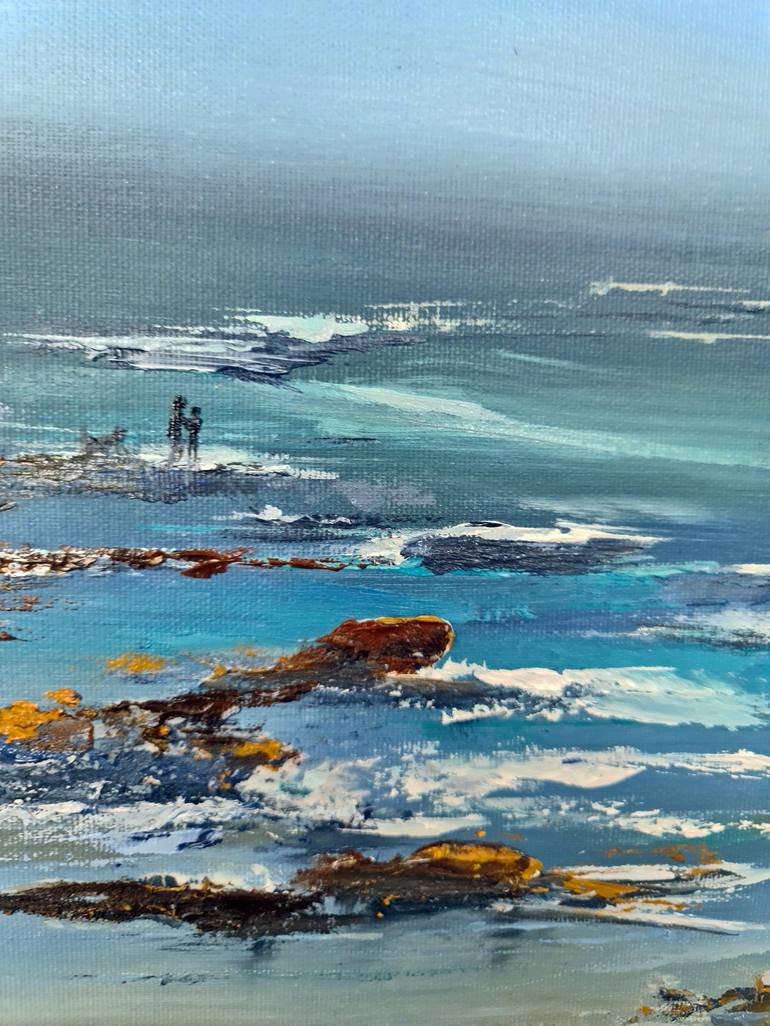Original Impressionism Seascape Painting by Elizabeth Williams