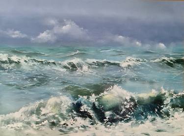 Print of Expressionism Seascape Paintings by Elizabeth Williams