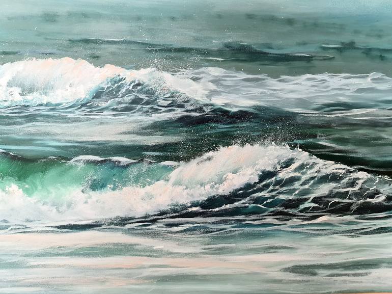 Original Seascape Painting by Elizabeth Williams