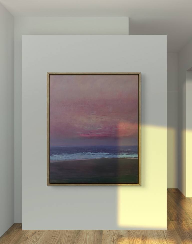 Original Impressionism Seascape Painting by Luca Raimondi