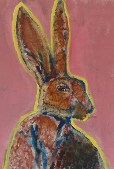 Original Expressionism Animal Paintings by Larry Caveney