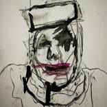 John Wayne Gacy as clown by Larry Caveney