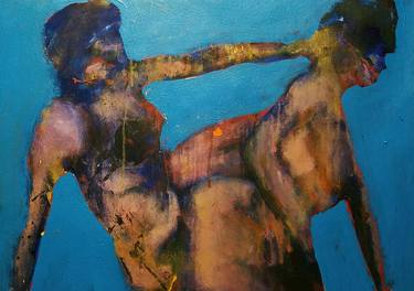 Original Expressionism Erotic Paintings by Larry Caveney