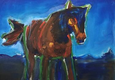 Original Expressionism Animal Paintings by Larry Caveney