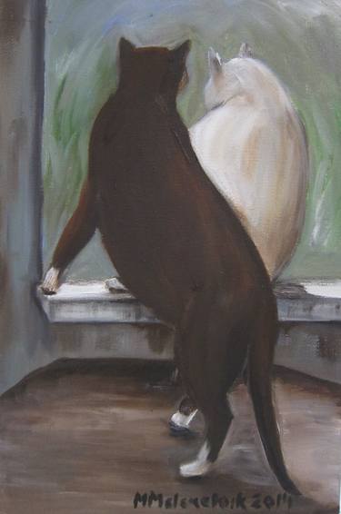 Original Animal Painting by Maria Melenchuk