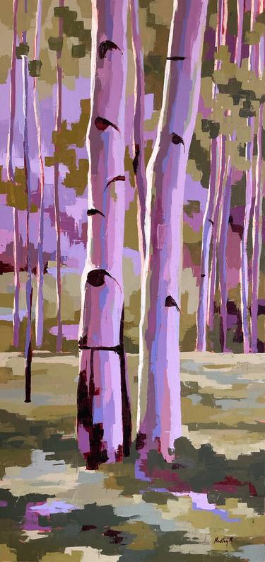 Original Abstract Tree Paintings by Hadley Rampton