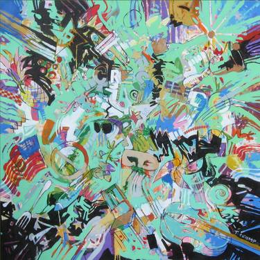 Original Abstract Expressionism Abstract Paintings by Terry Crump