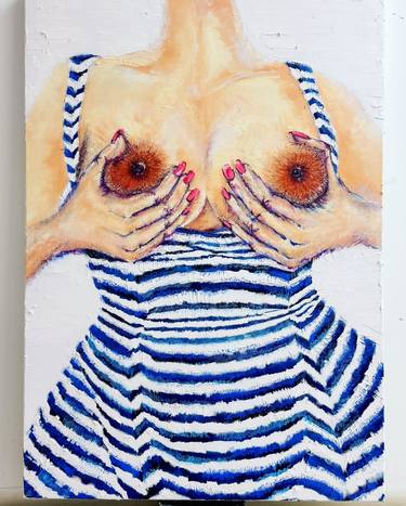 Original Surrealism Erotic Paintings by Alla Bogdanovic