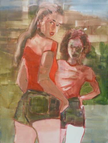 Original Figurative People Paintings by Chris De Becker