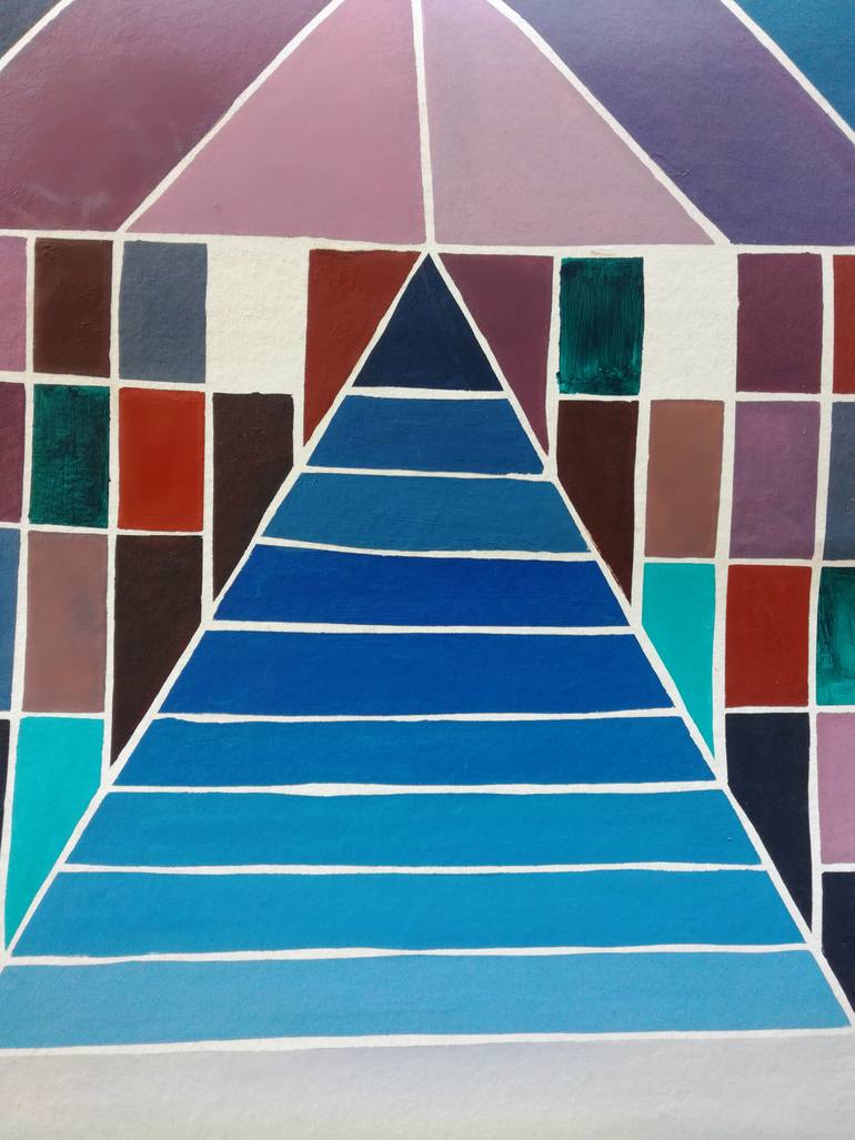Original Abstract Painting by Nikos Lamprinos