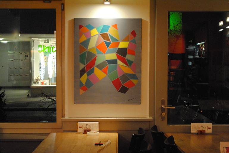 Original Geometric Painting by NIKOS LAMPRINOS