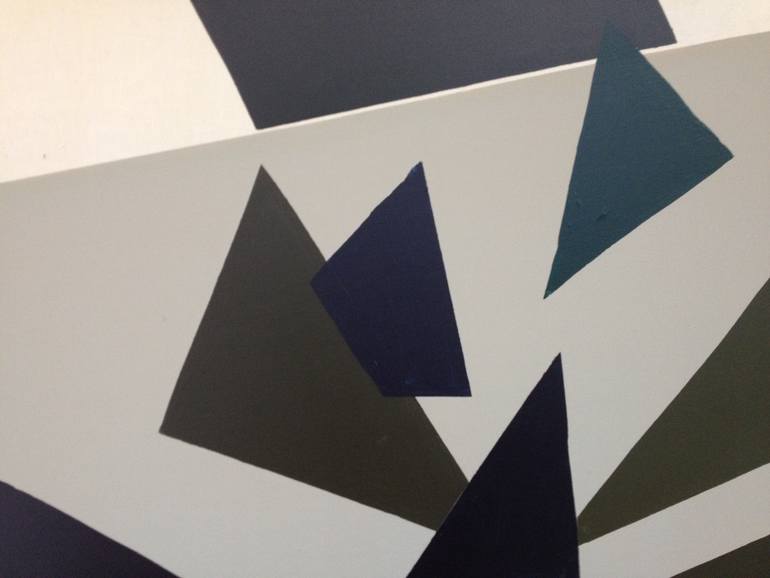 Original Abstract Geometric Painting by Nikos Lamprinos