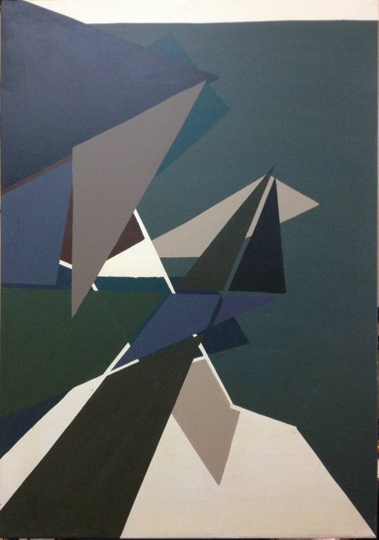 Original Geometric Painting by NIKOS LAMPRINOS